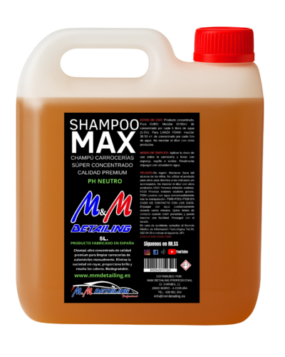 SHAMPOO MAX 5L. CONCENTRADO